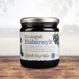 Ekologiskt Blåbärssylt 320g – Torfolk Gård